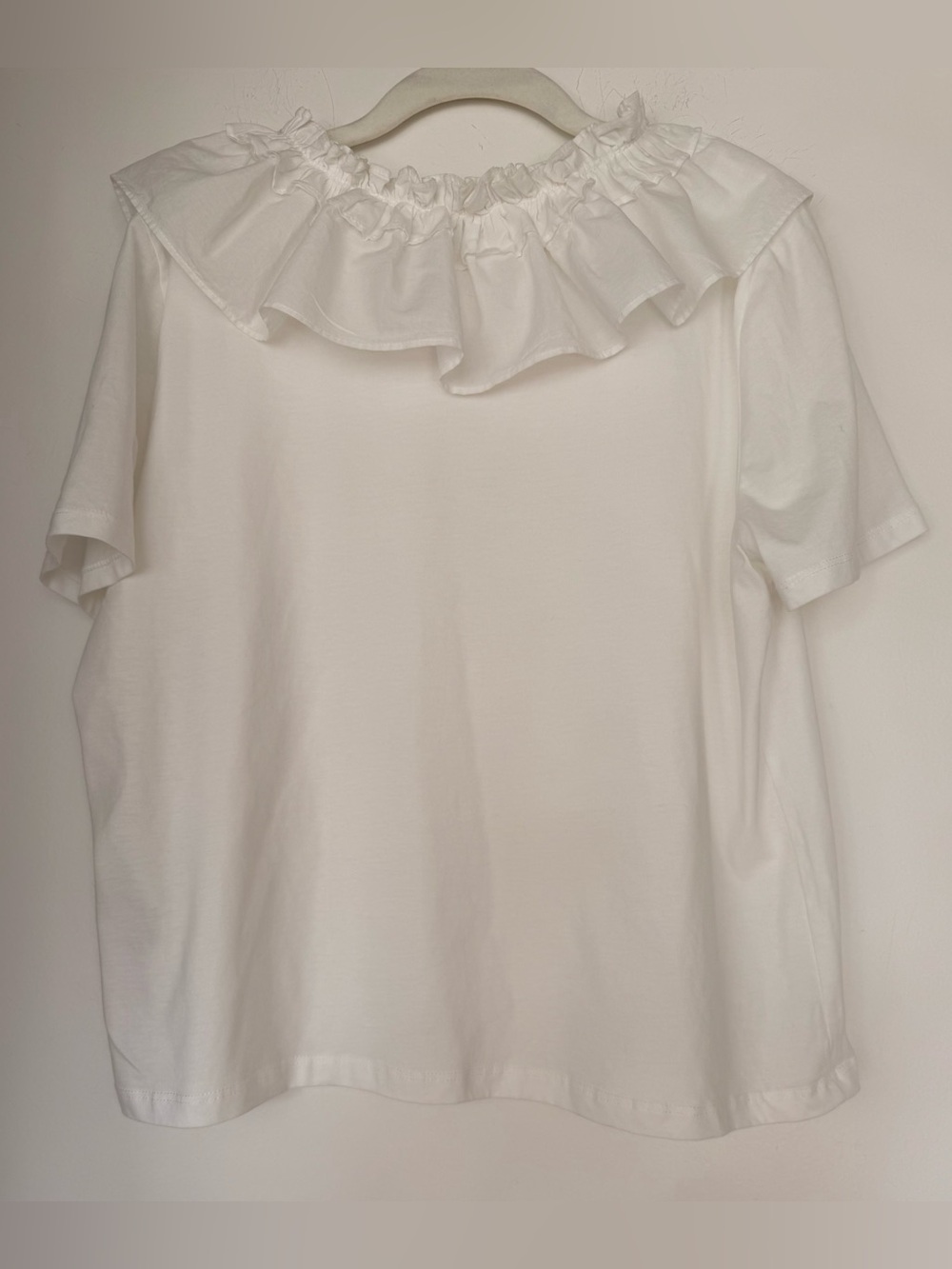 Zara Ruffle Collar Short Sleeve Top - Picture 4 of 6